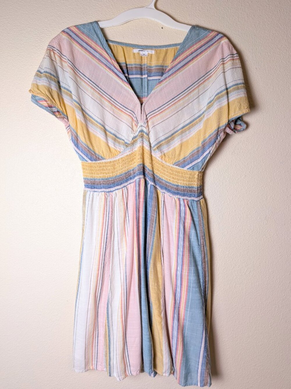 O'Neill Ashlin Baja Stripe Cotton Dress Size Medium